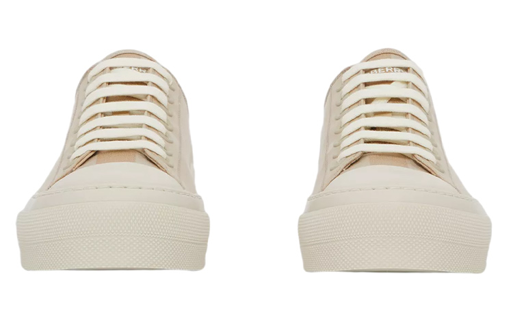 (W) Burberry Canvas Sneaker 'Soft Yellow Check' 圖 3