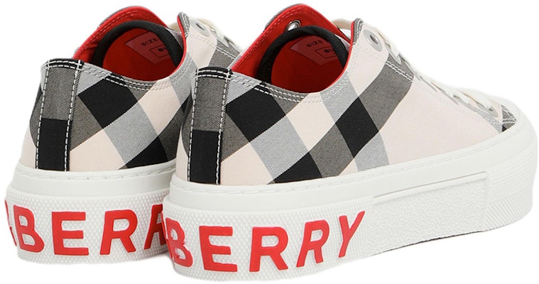 巴寶莉 棉布 時尚板鞋 女款 白色 Shop 巴寶莉 棉布 時尚板鞋 女款 白色