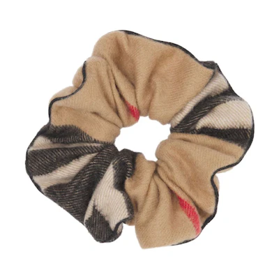 (Women) Burberry Casual Check Hair Tie Women Brown. 8050716CAMEL