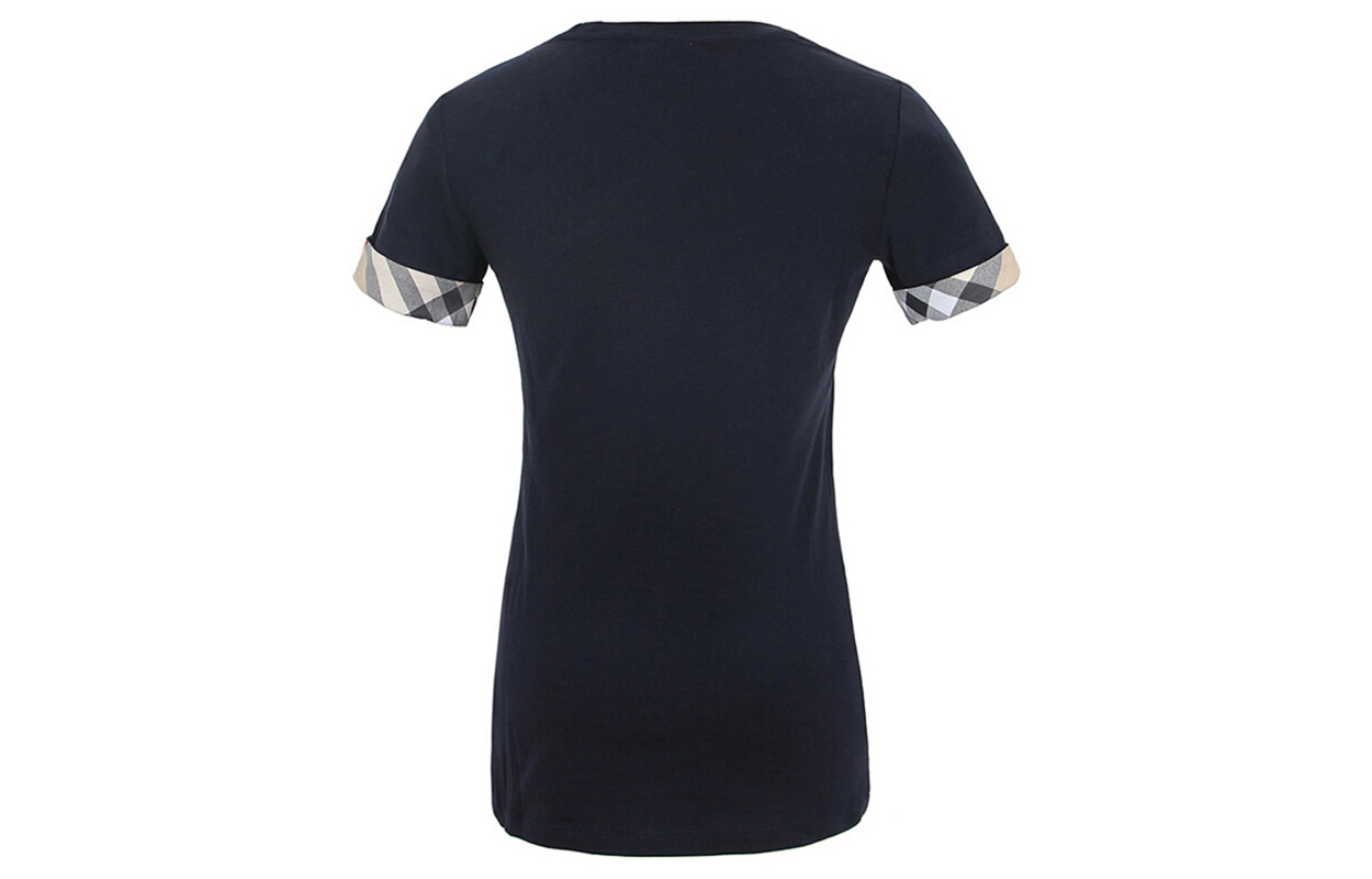 Lookbook (Women) Burberry Check Cotton Crewneck Short Sleeve T-Shirt. 38773191