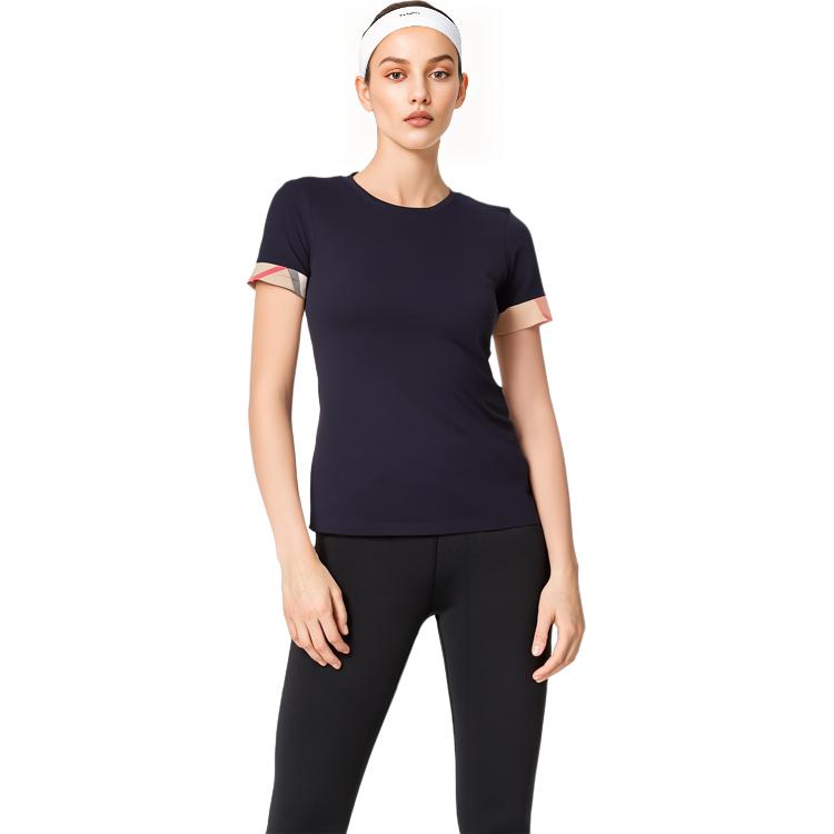 Details for (Women) Burberry Check Cotton Crewneck Short Sleeve T-Shirt. 38773191