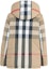 Lookbook (Women) Burberry Check Hooded Fitted Down Jacket Colorblocked 80334301