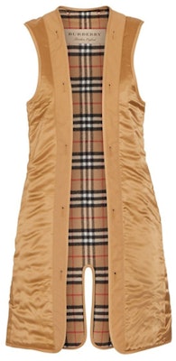 (W) Burberry Check Vest Longgar Fit dalam Warna Khaki. 80041061 Order (W) Burberry Check Vest Longgar Fit dalam Warna Khaki. 80041061