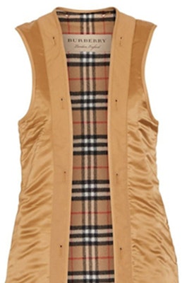 (W) Burberry Check Vest Longgar Fit dalam Warna Khaki. 80041061 Shop (W) Burberry Check Vest Longgar Fit dalam Warna Khaki. 80041061