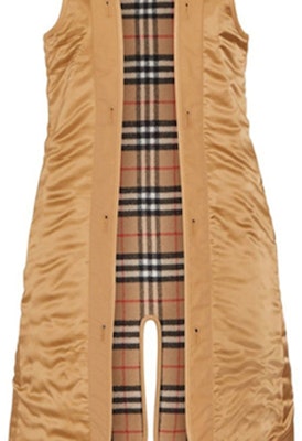(W) Burberry Check Vest Longgar Fit dalam Warna Khaki. 80041061 Purchase (W) Burberry Check Vest Longgar Fit dalam Warna Khaki. 80041061