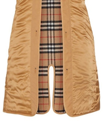 (W) Burberry Check Vest Longgar Fit dalam Warna Khaki. 80041061 Details for (W) Burberry Check Vest Longgar Fit dalam Warna Khaki. 80041061