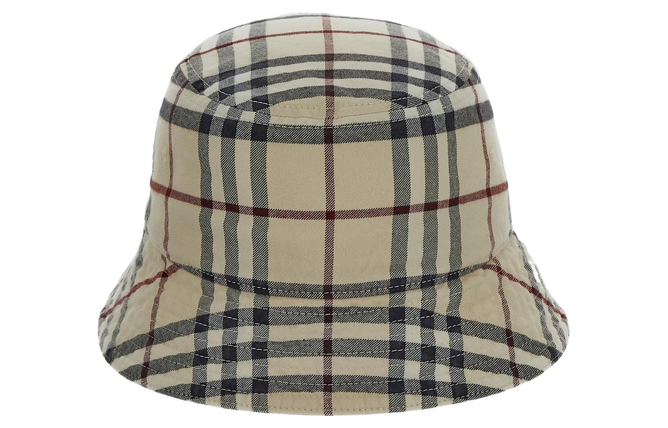 (Women) Burberry Check Pattern Bucket Hat Women’s Khaki 8075650A1450