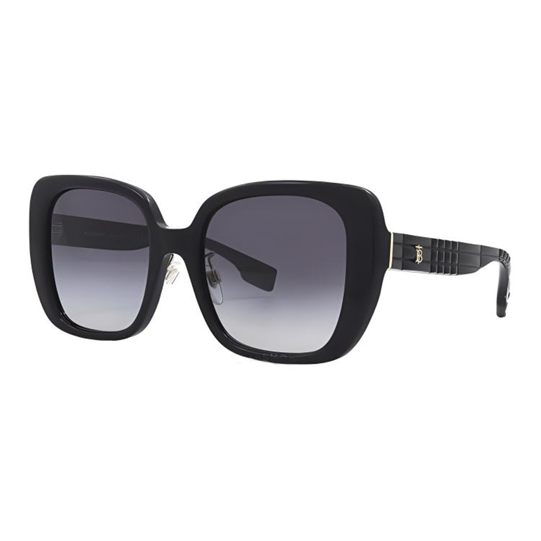 (Women) Burberry Check Pattern Butterfly Plastic Sunglasses for Women - Black BE4371F-3001-8G