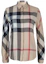 Buy (W) Kemeja Lengan Panjang Kasual Burberry Cetak Kotak Khaki 40616521