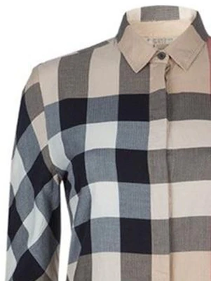 (W) Kemeja Lengan Panjang Kasual Burberry Cetak Kotak Khaki 40616521 Shop (W) Kemeja Lengan Panjang Kasual Burberry Cetak Kotak Khaki 40616521