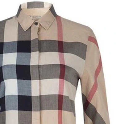 (W) Kemeja Lengan Panjang Kasual Burberry Cetak Kotak Khaki 40616521 Purchase (W) Kemeja Lengan Panjang Kasual Burberry Cetak Kotak Khaki 40616521