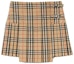 Order (W) 博柏利格纹短裙 棕色 弹性腰设计 80258321