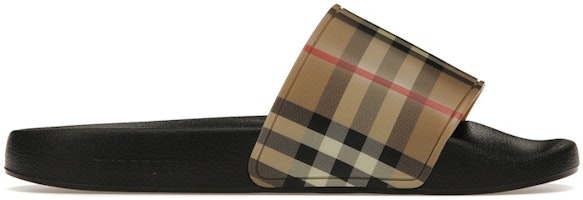 (Women) Burberry Check Print Slides Archive Beige 80570371 (Women) Burberry Check Print Slides Archive Beige 80570371
