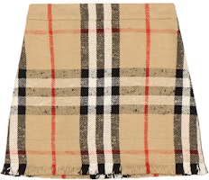 (Women) Burberry Checked Mini Casual Skirt for Women in Beige. 80723251 (Women) Burberry Checked Mini Casual Skirt for Women in Beige. 80723251
