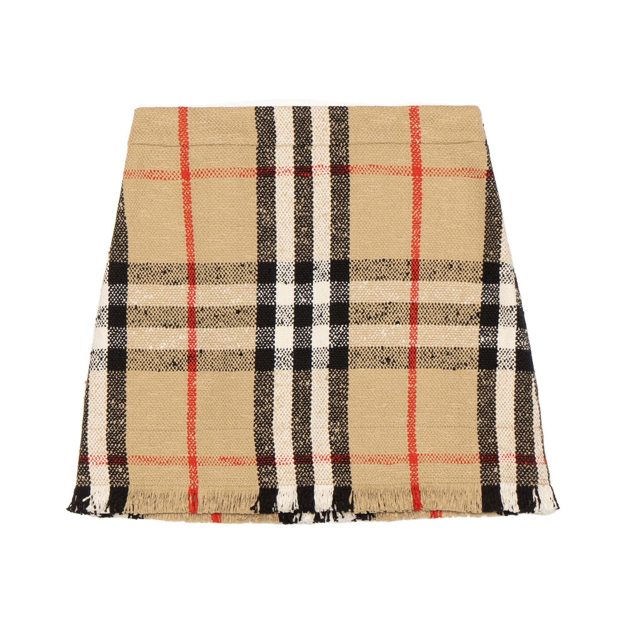 Order (W) 博柏利女士米色格纹迷你休闲裙 80723251