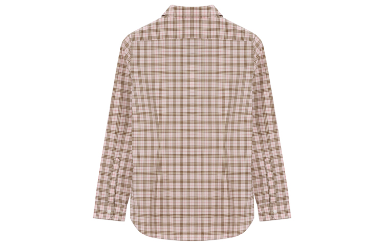 (Women) Burberry Checkered Long Sleeve Shirt Pink 80031201 圖 3