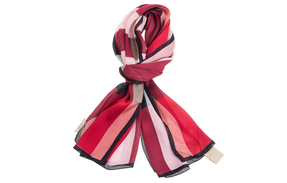 (Women) Burberry Checkered Silk Scarf 4014832 圖 2