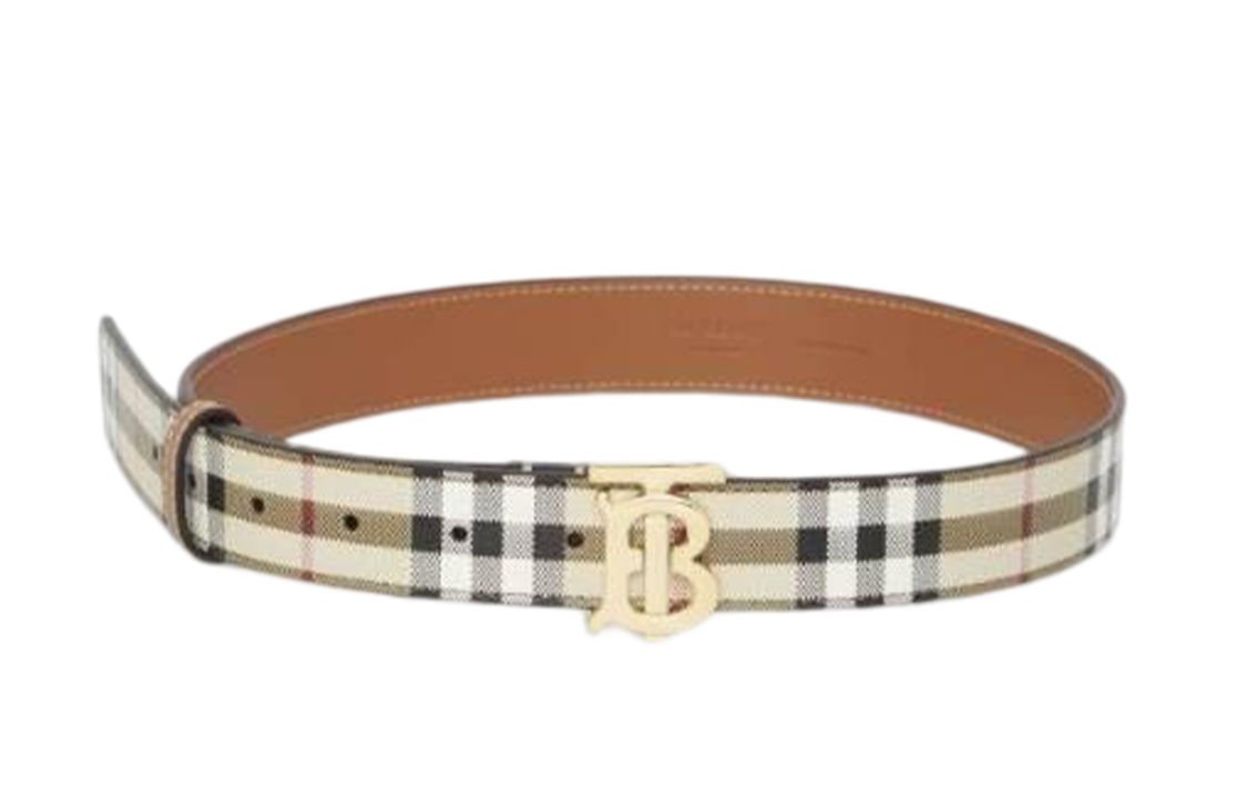 (Women) Burberry Checkered Smooth Buckle  Belt Multicolor 8070410A1191 圖 2