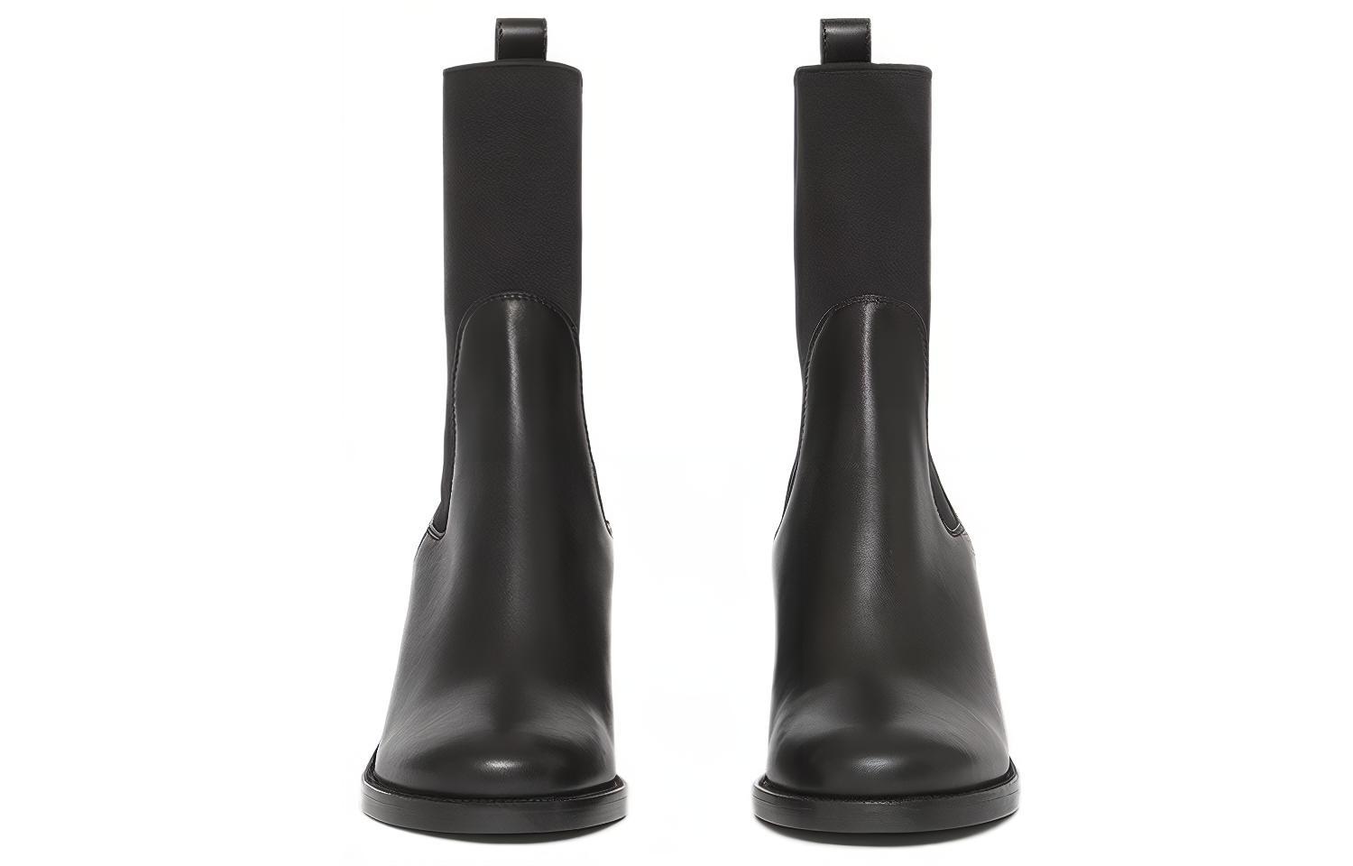 (W) Burberry Chelsea High Heel Boots 'Black' 圖 3
