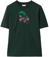 (Women) Burberry Cherry Print Crewneck Short Sleeve T-Shirt Women’s Fir Green 80896911 (Women) Burberry Cherry Print Crewneck Short Sleeve T-Shirt Women’s Fir Green 80896911