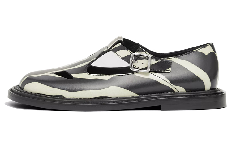 (W) Burberry Classic British Plaid Sandals 'Zebra Black'