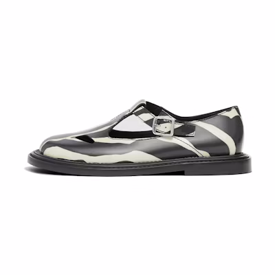 (W) Burberry Classic British Plaid Sandals 'Zebra Black'