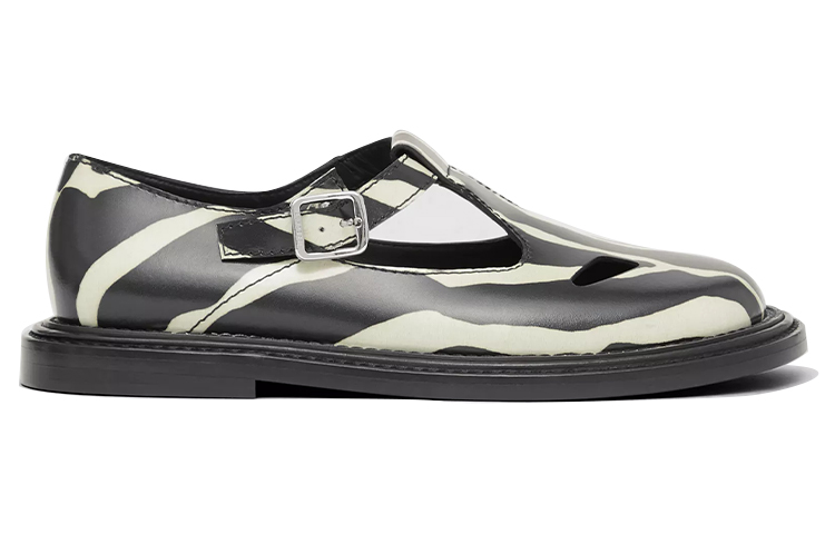 (W) Burberry Classic British Plaid Sandals 'Zebra Black' 圖 2