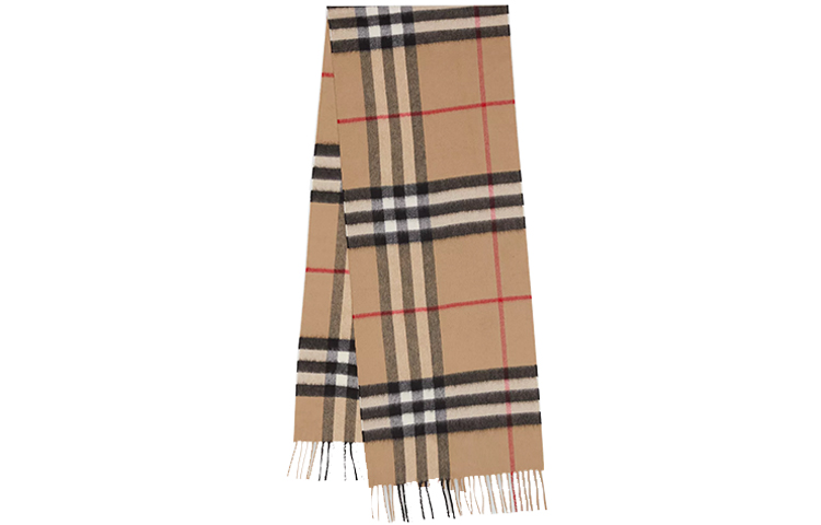 (Women) Burberry Classic Check Cashmere Scarf in Khaki 80181731 圖 2
