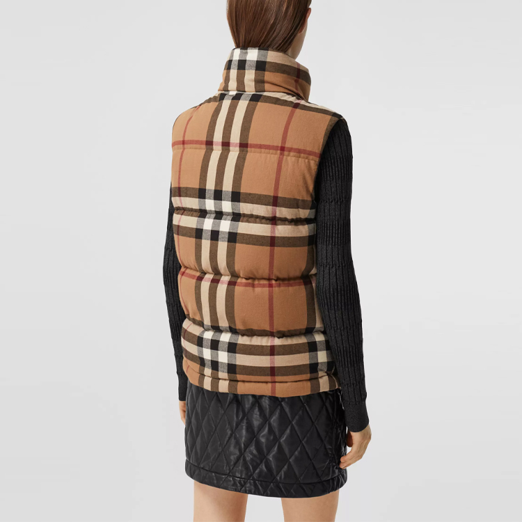 Purchase (W) バーバリー クラシックチェック ダウンベスト バーチブラウン 80361351