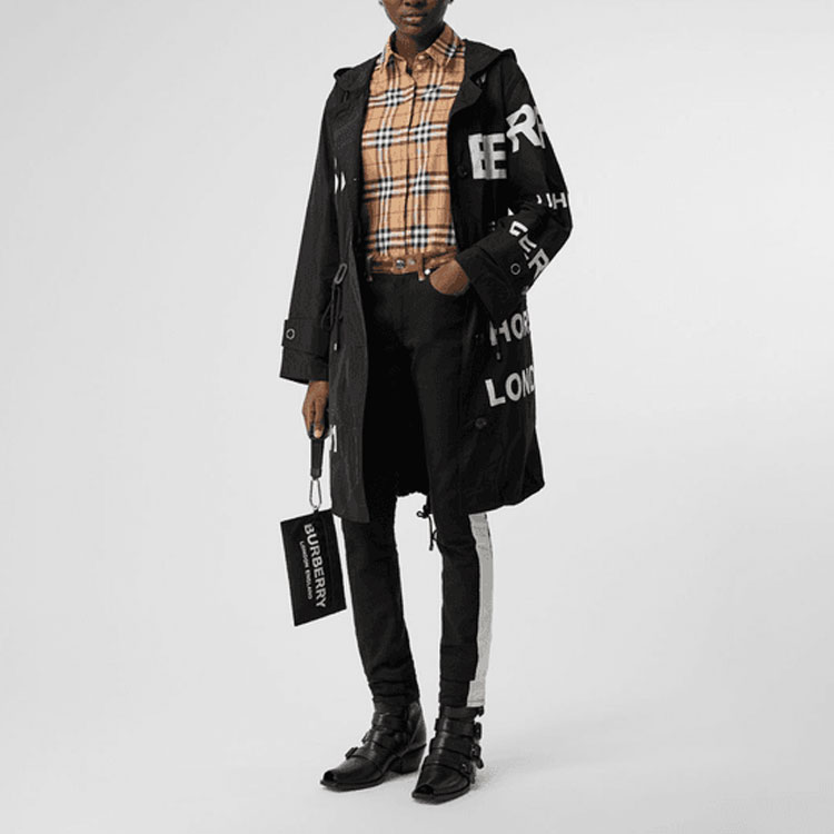 (Women) Burberry Classic Check Long Sleeve Casual Shirt in Vintage Yellow 8014010 圖 5