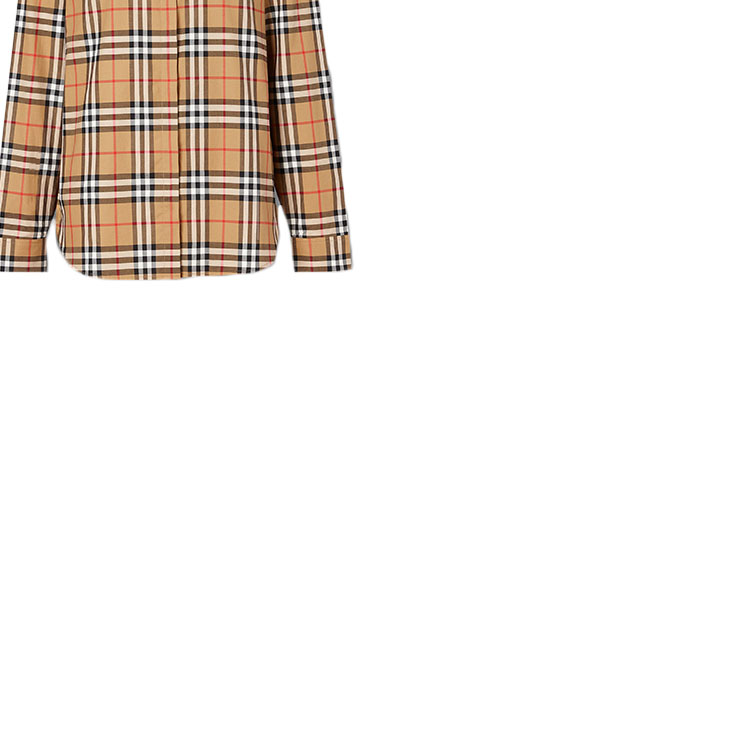 (Women) Burberry Classic Check Long Sleeve Casual Shirt in Vintage Yellow 8014010 圖 7