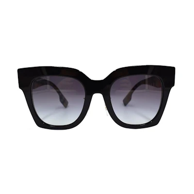 (Women) BURBERRY Classic Check Modern Holiday Travel Sunglasses 4364F Black. B4364-F 3942/8G
