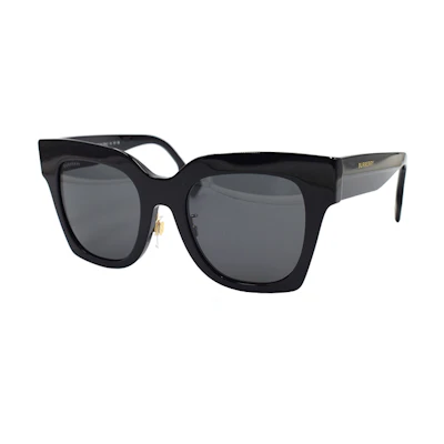 (Women) BURBERRY Classic Check Sunglasses Holiday Travel Edition Black. B4364-F 3993/87