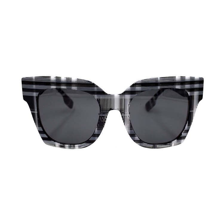 (Women) Burberry Classic Check Sunglasses  Holiday Edition Black White Plaid 4364F. B4364-F 3994/87-51 圖 2