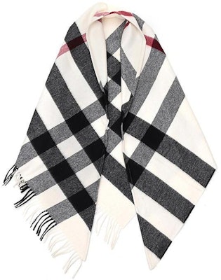 (Women) Burberry Classic Check Wool Scarf Women’s Black White 40654211 Details for (Women) Burberry Classic Check Wool Scarf Women’s Black White 40654211