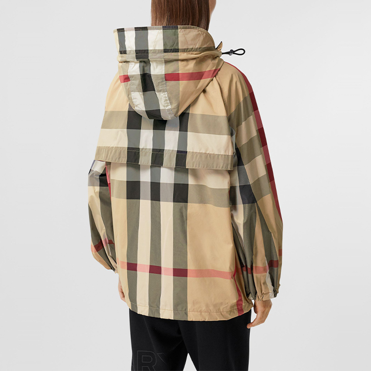 (Women) Burberry Classic Check Zip Trench Coat with Drawstring Cuffs Beige 80334401 圖 5