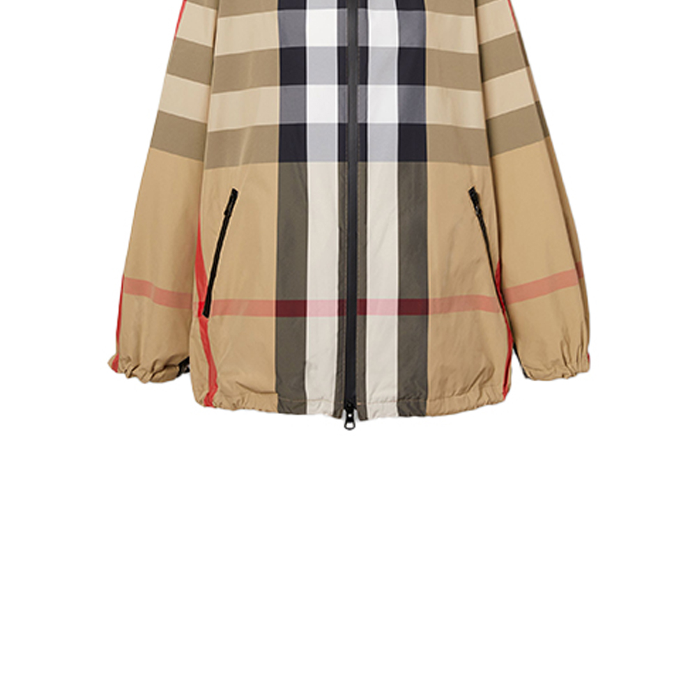 (Women) Burberry Classic Check Zip Trench Coat with Drawstring Cuffs Beige 80334401 圖 7