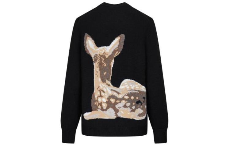 (Women) Burberry Classic Deer Sweater Black 80262971 圖 3