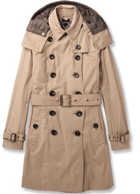 (W) Burberry經典可拆帽長版風衣卡其色 39649341 Order (W) Burberry經典可拆帽長版風衣卡其色 39649341