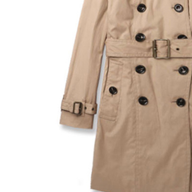 Cheap (W) Burberry經典可拆帽長版風衣卡其色 39649341