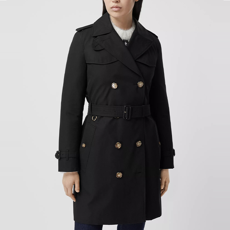 (Women) Burberry Classic Double-Breasted Black Trench Coat 80195771 圖 3