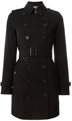 (Women) Burberry Classic Double-Breasted Long Sleeve Black Trench Coat 39004531 Order (Women) Burberry Classic Double-Breasted Long Sleeve Black Trench Coat 39004531