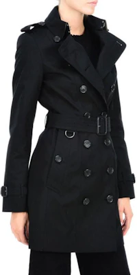 (Women) Burberry Classic Double-Breasted Long Sleeve Black Trench Coat 39004531 Shop (Women) Burberry Classic Double-Breasted Long Sleeve Black Trench Coat 39004531
