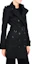 Shop (Women) Burberry Classic Double-Breasted Long Sleeve Black Trench Coat 39004531