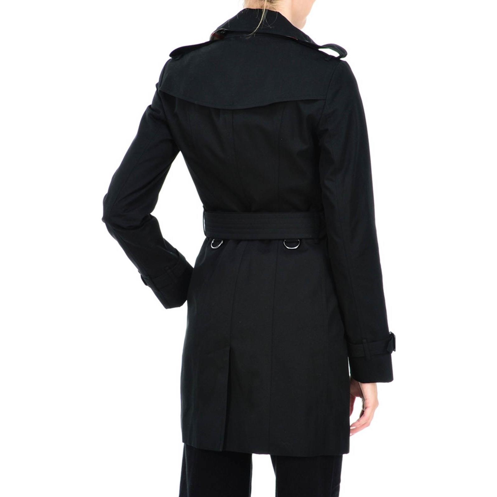 (Women) Burberry Classic Double-Breasted Long Sleeve Black Trench Coat 39004531 圖 5