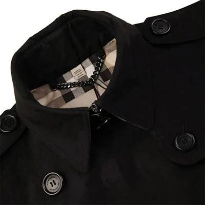 (Women) Burberry Classic Double-Breasted Long Sleeve Black Trench Coat 39004531 Details for (Women) Burberry Classic Double-Breasted Long Sleeve Black Trench Coat 39004531