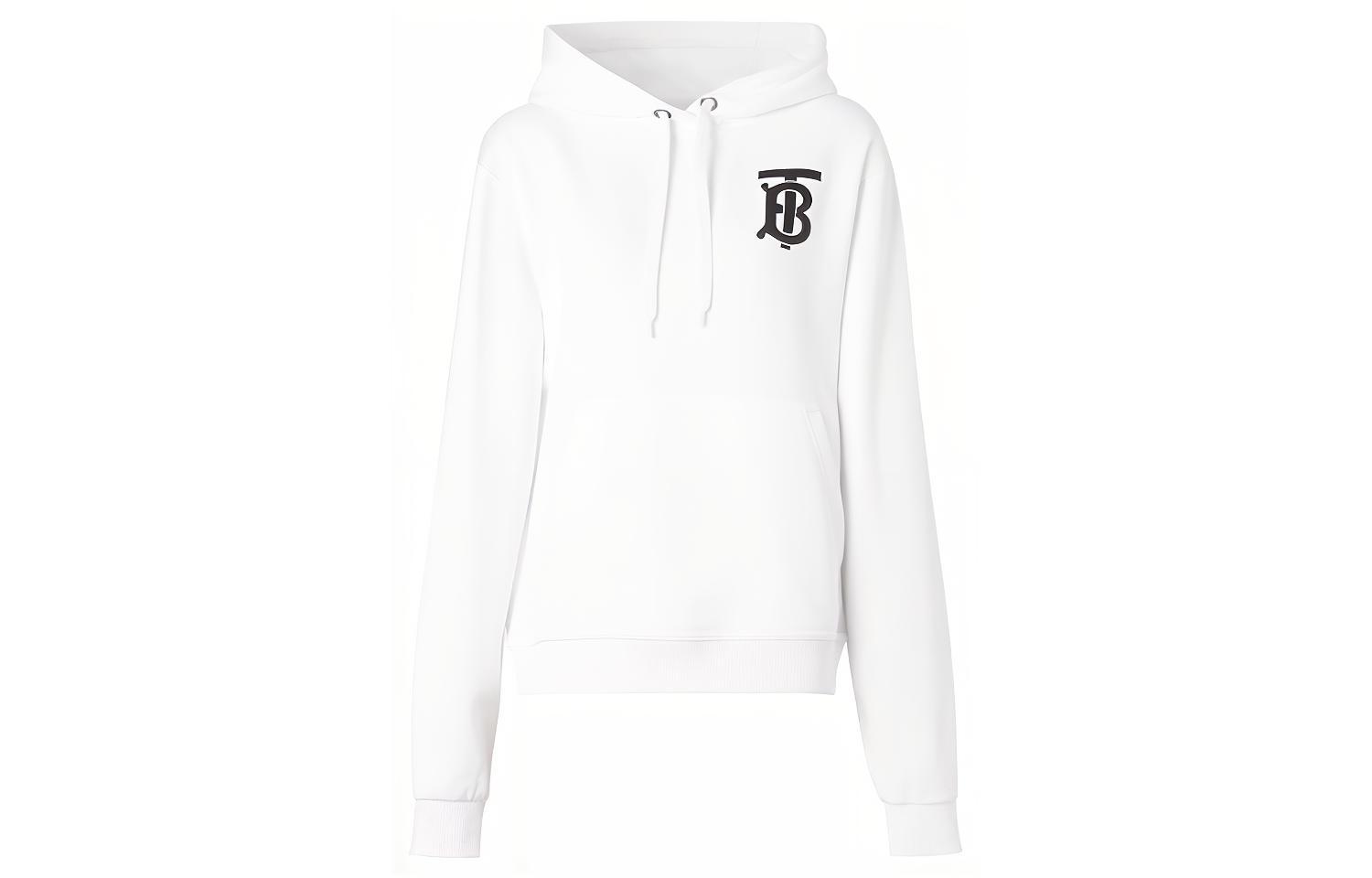 (Women) Burberry Classic Logo Hoodie - White 80243511