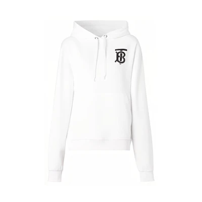 (Women) Burberry Classic Logo Hoodie - White 80243511