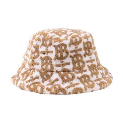 (Women) Burberry Classic Logo Print Warm Cotton Bucket Hat for Women. 80574151