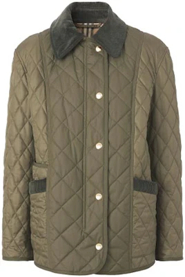 (W) Burberry經典綠色格紋棉質菱格外套 80388001 Buy (W) Burberry經典綠色格紋棉質菱格外套 80388001